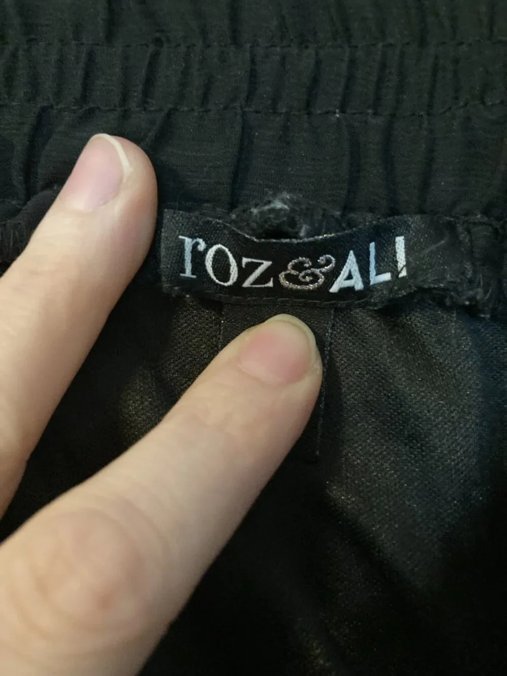 Roz & Ali Women's Black Crinkle Pleated Maxi Skirt - Size 2X